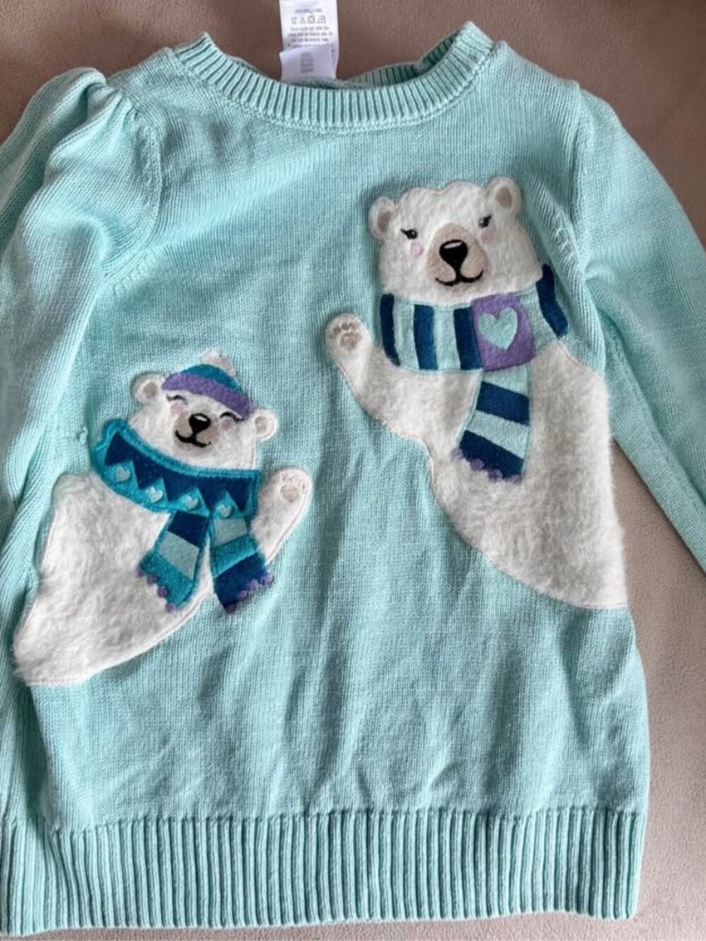Gymboree blue polar bear sweater size 24 months